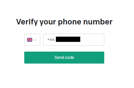 我们测试英国虚拟手机号码可以成功注册OpenAI账号，而且这个英国手机号码是免实名的。 第6张