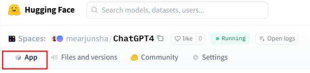 Hugging Face上的ChatGPT4 APP